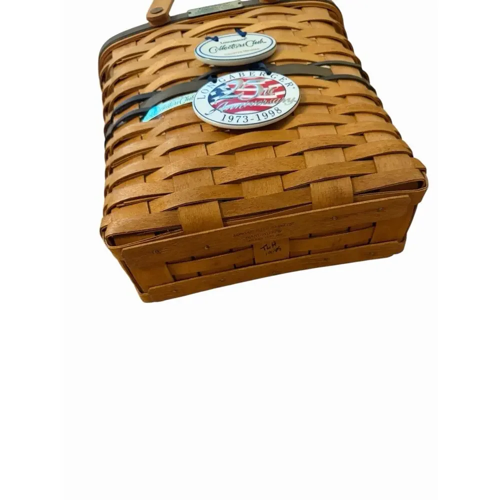 Longaberger Collectors Club Membership Basket 1996 Charter Member Signed 3391-62